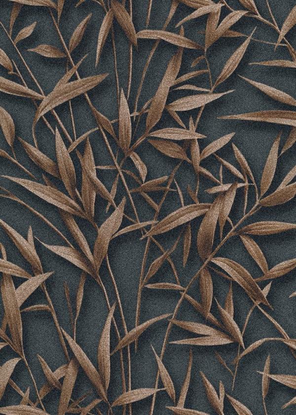 PARATO ELITE IN PVC/TNT FOLIAGE BLACK/BRONZE 0,53X10,05MT
