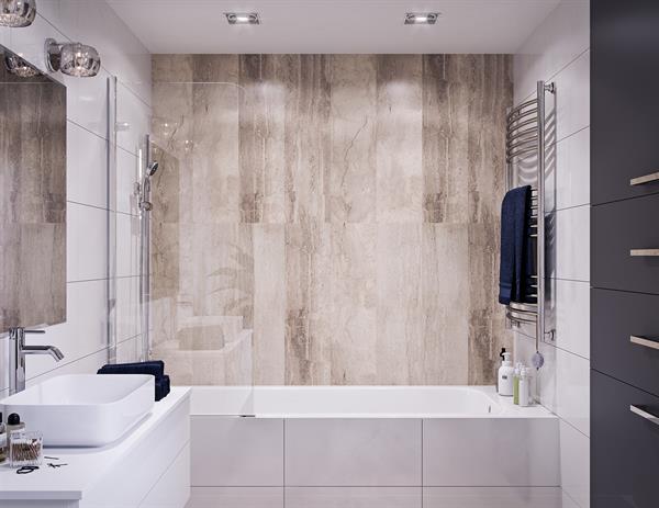 DOGA IN MPC MOTIVO BROWN MARBLE MIS. H.265X30X1 CM