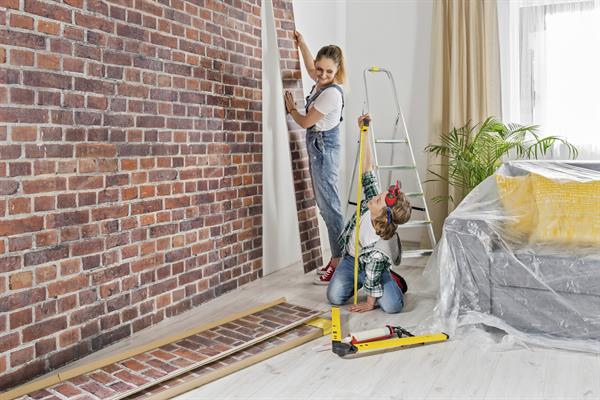 DOGA IN PVC MOTIVO RED BRICK MIS. H.265X30X1 CM