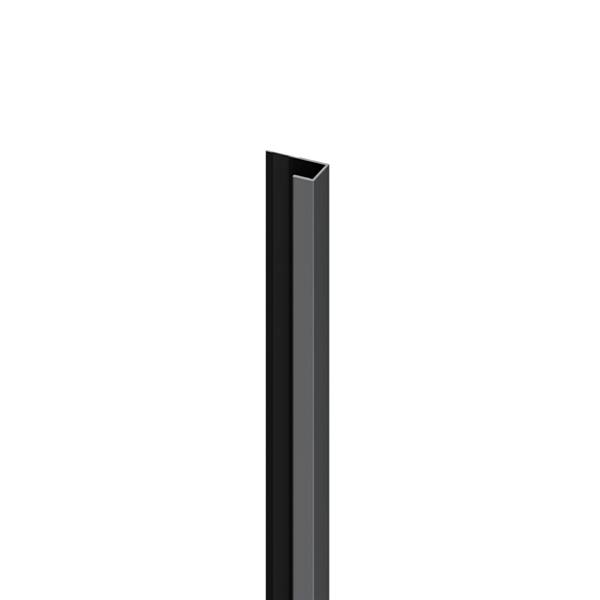 PROFILO DI FINITURA PER DOGA IN MPC DEEP GREY L. 3MT