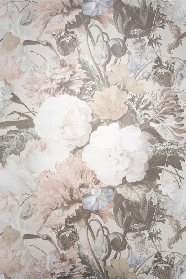 PARATO DUPLEX CHARTA FLOWERS WHITE 0,53X10,05MT