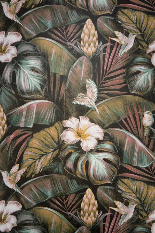 PARATO DUPLEX CHARTA FOLIAGE GREEN/TAUPE 0,53X10,05MT