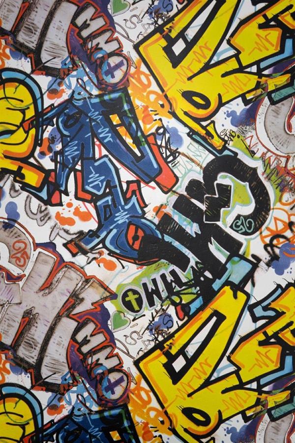 PARATO DUPLEX CHARTA GRAFFITI MULTIC.0,53X10,05MT