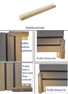 PROFILI DI FINITURA PANNELLO FRONTO 3,05MT(CF.10 PZ)