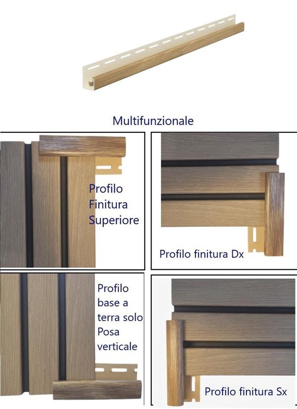 PROFILI DI FINITURA PANNELLO FRONTO 3,05MT(CF.10 PZ)