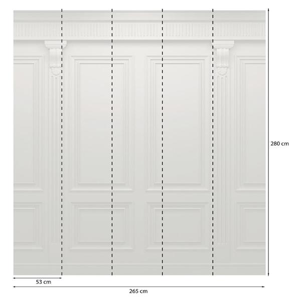 PARATO PANORAMAG-LE-BOOK/PVC/TNT DESIGN 2,65X2,80MT (5TELI)