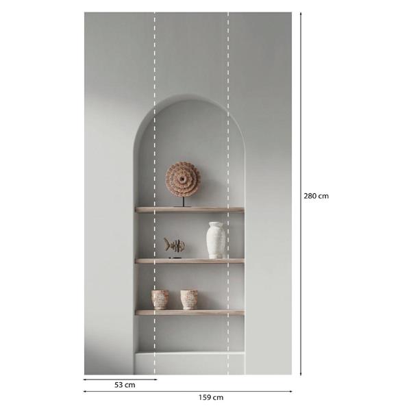 PARATO PANORAMAG-LE-BOOK/PVC/TNT ARCHE 1,59X2,80MT (3TELI)