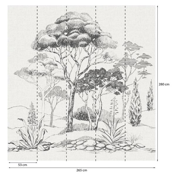 PARATO PANORAMAG-LE-BOOK/PVC/TNT TRHEE 2,65X2,80MT (5TELI)