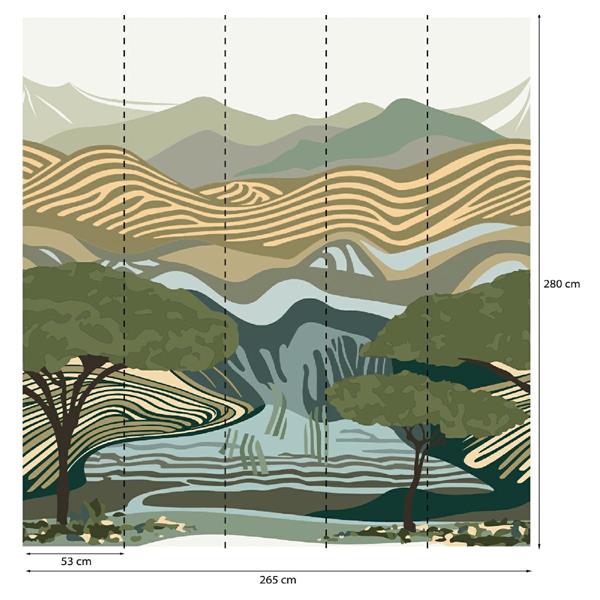 PARATO PANORAMAG-LE-BOOK/PVC/TNT SAVANA 2,65X2,80MT (5TELI)