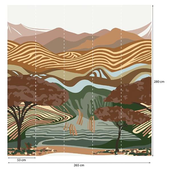 PARATO PANORAMAG-LE-BOOK/PVC/TNT SAVANA 2,65X2,80MT (5TELI)