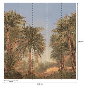 PARATO PANORAMAG-LE-BOOK/PVC/TNT PALME 2,65X2,80MT (5TELI)