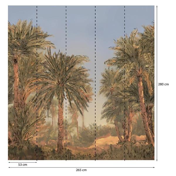 PARATO PANORAMAG-LE-BOOK/PVC/TNT PALME 2,65X2,80MT (5TELI)