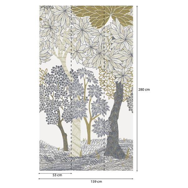 PARATO PANORAMAG-LE-BOOK/PVC/TNT FOREST 1,59X2,80MT (3TELI)