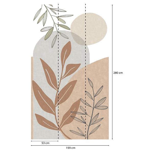 PARATO PANORAMAG-LE-BOOK/PVC/TNT FOLIAGE 1,59X2,80MT (3TELI)