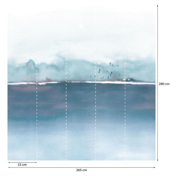 PARATO PANORAMAG-LE-BOOK/PVC/TNT SEA 2,65X2,80MT(5 TELI)