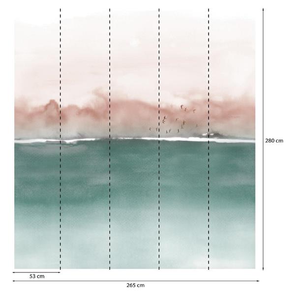 PARATO PANORAMAG-LE-BOOK/PVC/TNT SEA GR. 2,65X2,80MT(5 TELI)