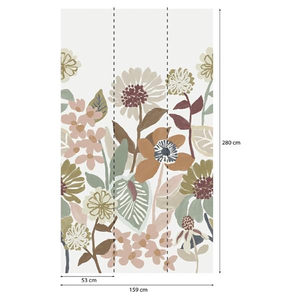 PARATO PANORAMAG-LE-BOOK/PVC/TNT FLOWERS 1,59X2,80MT (3TELI)
