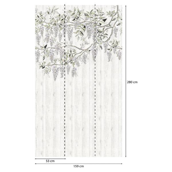 PARATO PANORAMAG-LE-BOOK/PVC/TNT FLOWERS 1,59X2,80MT (3TELI)