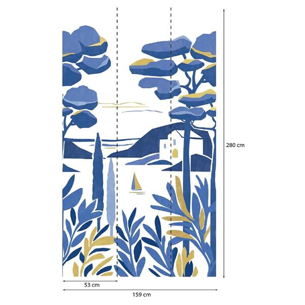 PARATO PANORAMAG-LE-BOOK/PVC/TNT CAN BL. 1,59X2,80MT (3TELI)