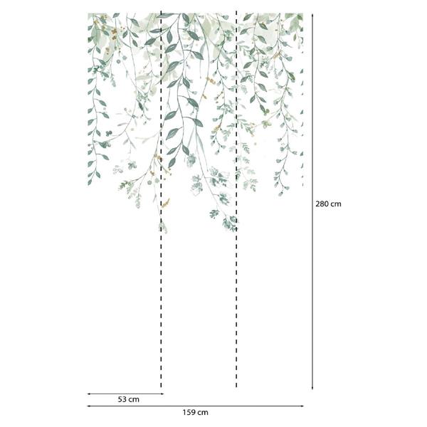PARATO PANORAMAG-LE-BOOK/PVC/TNT FOLIAGE 1,59X2,80MT (3TELI)
