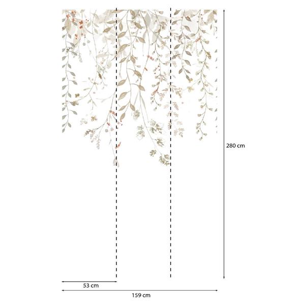 PARATO PANORAMAG-LE-BOOK/PVC/TNT FOLIAGE 1,59X2,80MT (3TELI)