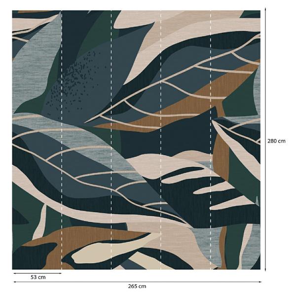 PARATO PANORAMAG-LE-BOOK/PVC/TNT FOLIAGE 2,65X2,80MT (5TELI)