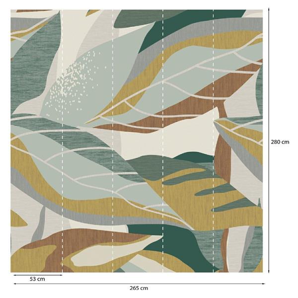PARATO PANORAMAG-LE-BOOK/PVC/TNT FOLIAGE 2,65X2,80MT (5TELI)