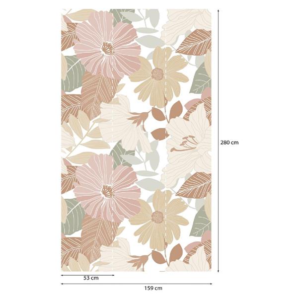 PARATO PANORAMAG-LE-BOOK/PVC/TNT FLOWERS 1,59X2,80MT (3TELI)