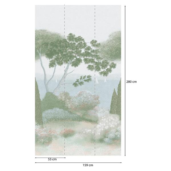 PARATO PANORAMAG-LE-BOOK/PVC/TNT FOLIAGE 1,59X2,80MT (3TELI)