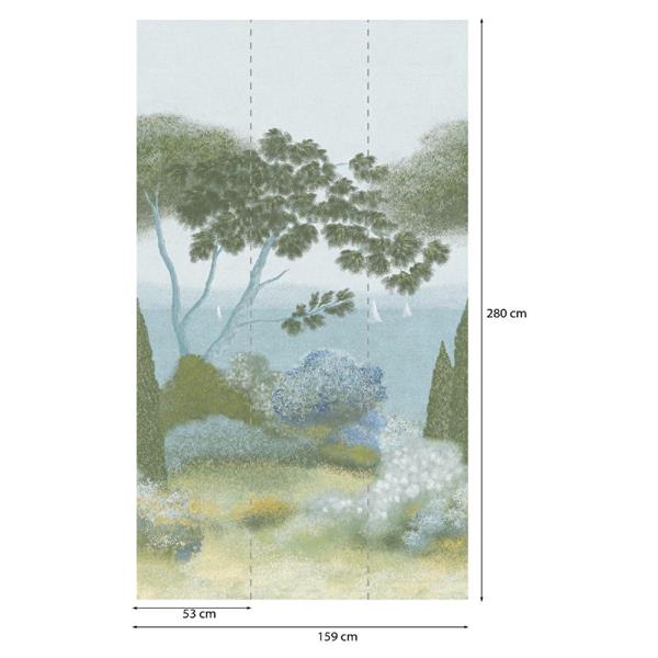PARATO PANORAMAG-LE-BOOK/PVC/TNT FOLIAGE 1,59X2,80MT (3TELI)