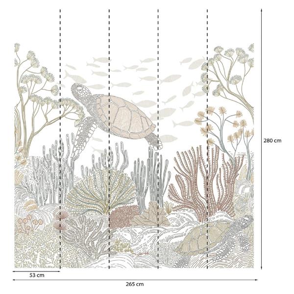 PARATO PANORAMAG-LE-BOOK/PVC/TNT TURTLE 2,65X2,80MT(5 TELI)