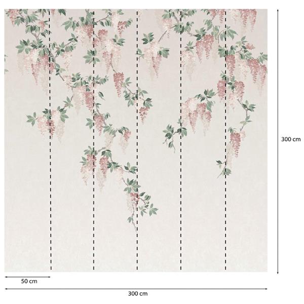 PARATO PANORAMAG-LE-BOOK/TNT FLOWER 3,00X3,00MT (6TELI)