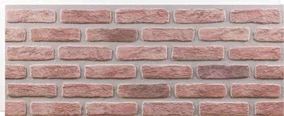 PANNELLO IN EPS INCASTRO BRICK RED 120X50X3,5 CM CF.11 PZ