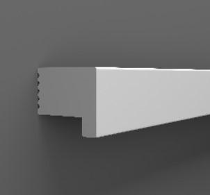 PROFILO IN POLISTRUTTRATO PER PANNELLI 280X1,8X1,6 CM CF.96 PZ