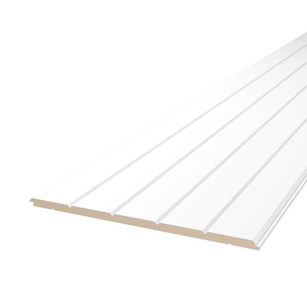 LAMELLO IN MDF 3D BIANCO MIS.2600x170X6mm