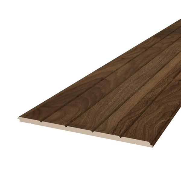 LAMELLO IN MDF 3D NOCE SCURO MIS.2600x170X6mm