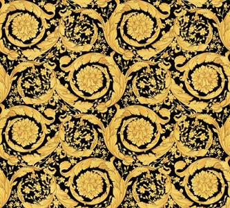 PARATO VERSACE 6 PVC/TNT/CLASSIC GOLD/BLACK 0,70X10,05MT