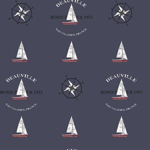 YACHT CLUB PARATO SU TNT BARCHE BLU BIANCO 10x0,53 mt