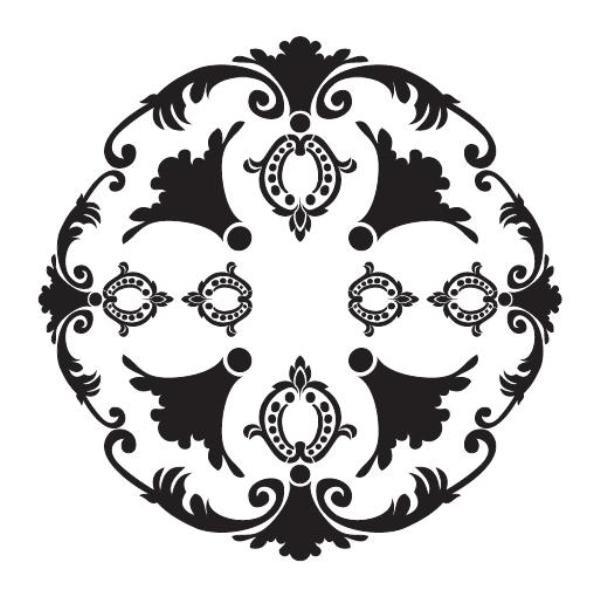 STENCIL ARABESQUE 43x43 cm