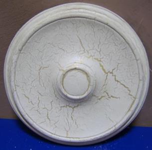 ROSONE IN GESSO ANTICHIZZATO