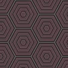 PARATO GEOMETRICO ROSSO,NERO E ORO 0.53X10MT