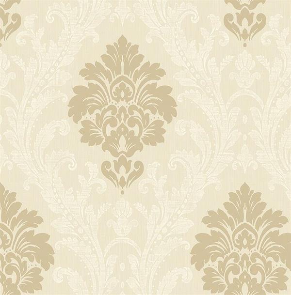 VALENCIA PARATO TNT DAMASCO BEIGE E ORO 10x0,53mt  B