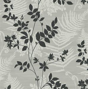 VALENCIA PARATO TNT DISENO E FANT GRIGIO E NERO 10x0,53mt  A