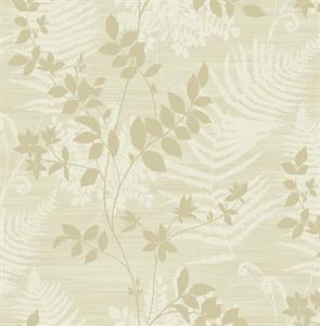 VALENCIA PARATO TNT DISENO E FANT BEIGE E ORO 10x0,53mt  B