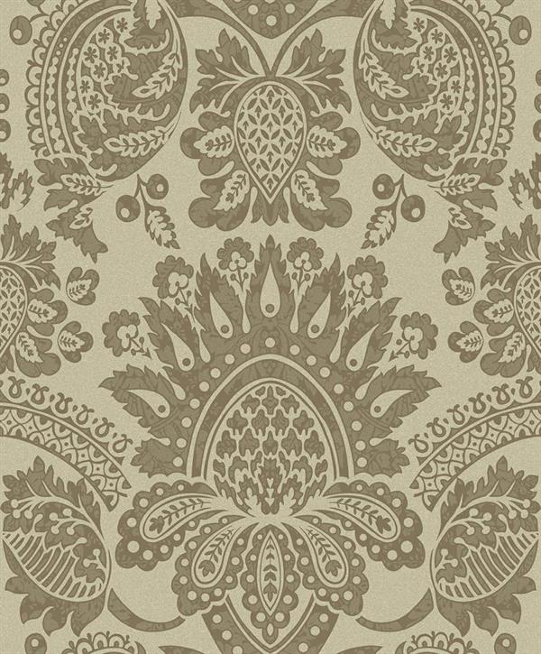 GLORIA PARATO TNT DAMASCO BEIGE E ORO 10x0,53mt