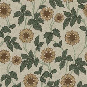 LYCKEBO PARATO SU TNT FIORI GRIGIO VERDE 10x0,53 mt