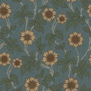 LYCKEBO PARATO SU TNT FIORI BLU VERDE 10x0,53 mt