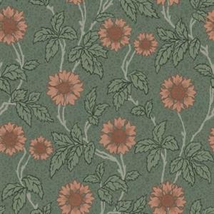 LYCKEBO PARATO SU TNT FIORI VERDE ROSSO 10x0,53 mt