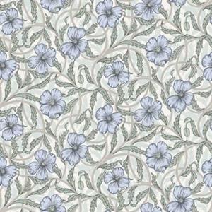 LYCKEBO PARATO SU TNT FIORI BLU BIANCO 10x0,53 mt