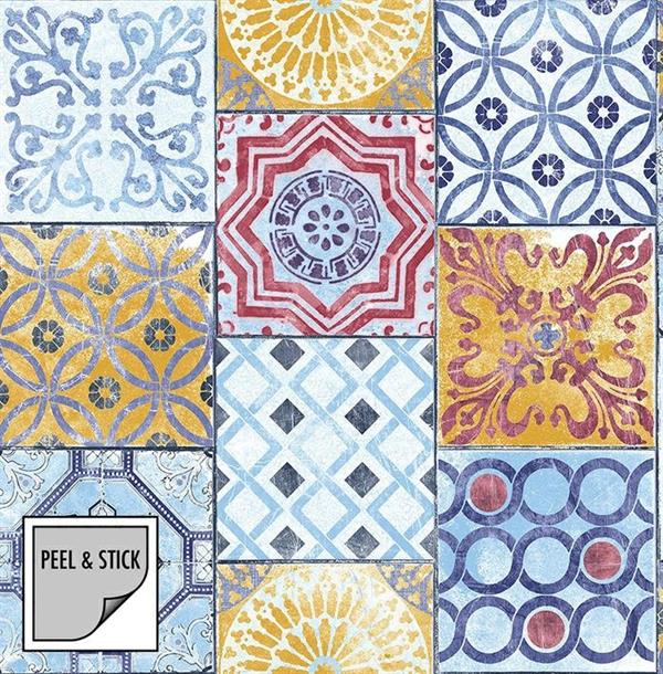 PEEL&STICK PARATO ADESIVO NW30001MUL. ORIENTAL TILES 5,48X0,52mt